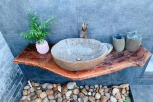 Cách vệ sinh chậu lavabo đá tự nhiên